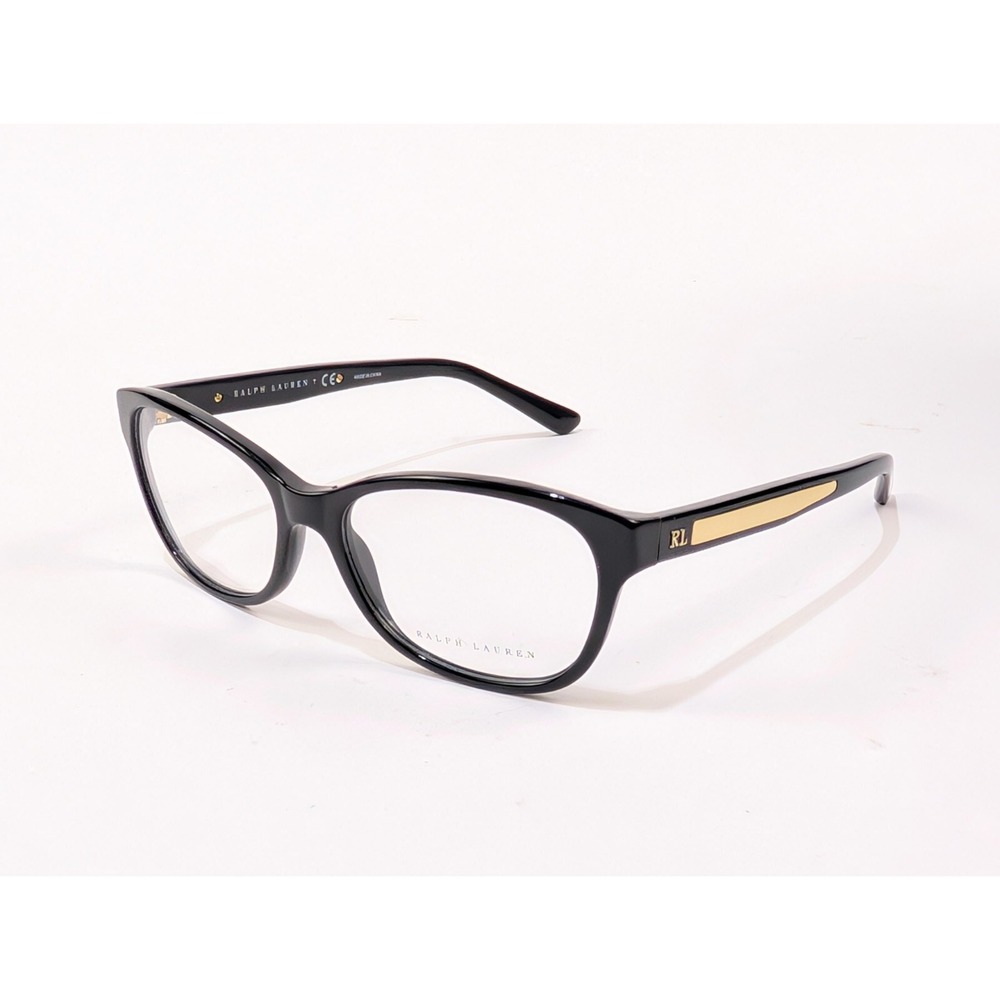 Ralph Lauren RL 6155 5001 Black/Gold Unisex Eyeglasses 54-16-140mm New - Picture 1 of 10